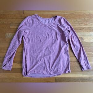 Pink Long Sleeve Women's Athletic top